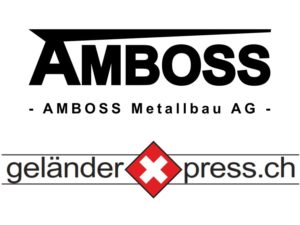 Logo AMBOSS Metallbau AG und geländerXpress.ch
