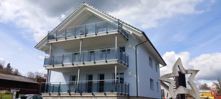 Glasgeländer Grauglas